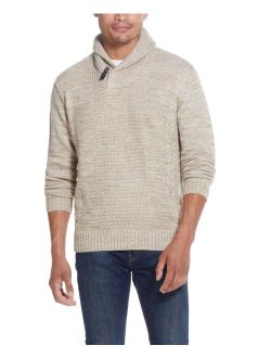 Men's Shawl Pullover with Toggle Sweater