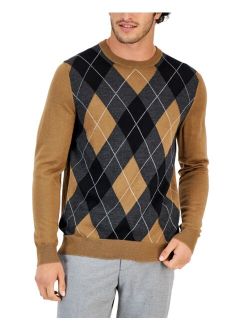 Men's Merino Harvard Argyle Sweater, Created for Macy's