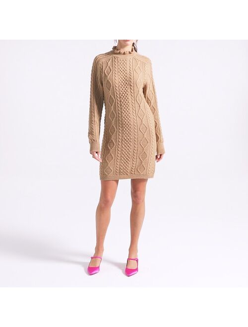 J.Crew Cable-knit mini sweater-dress