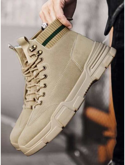 Shein Men Lace-up Front Ankle Boots