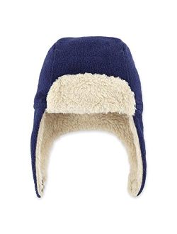 Zutano Cozie Fleece Unisex Toddler and Baby Trapper Hat, Cold-Weather Hat for Little Boys and Girls