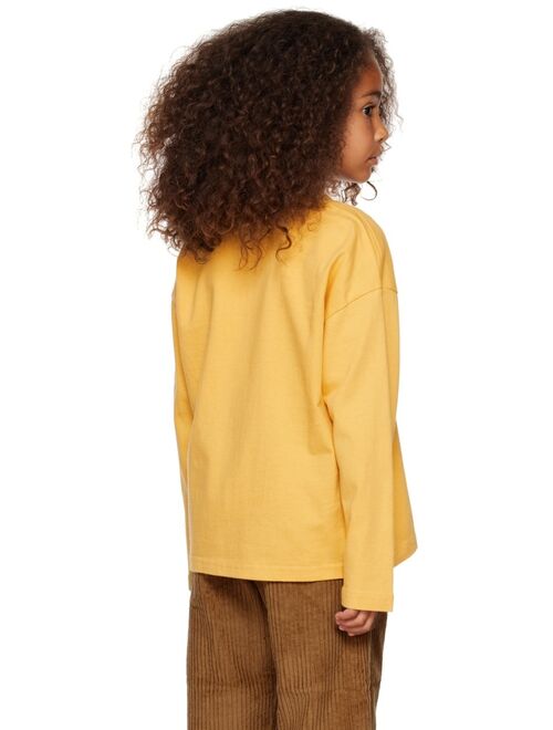 JELLYMALLOW Kids Yellow 'Hello' Long Sleeve T-Shirt