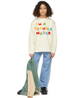 JELLYMALLOW Kids Off-White Trouble Maker T-Shirt