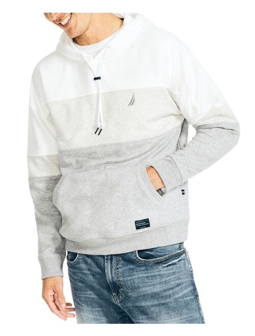 NAUTICA Men's Sustainably Crafted Super Soft Colorblock Hoodie
