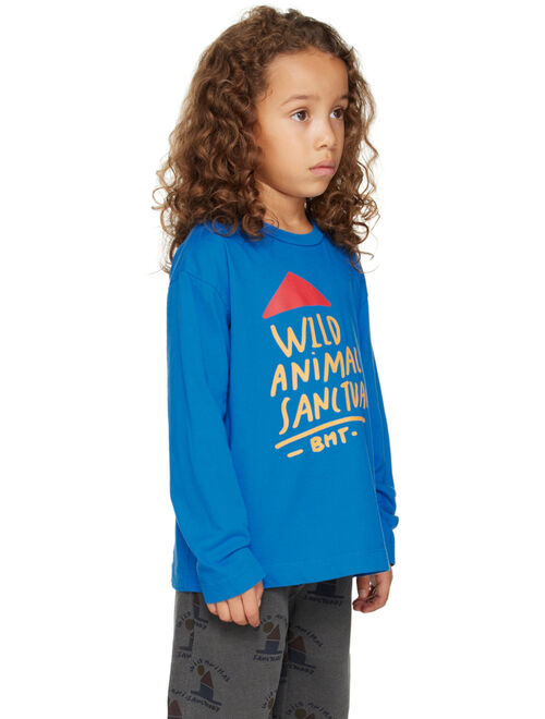 BONMOT ORGANIC Kids Blue 'Wild Sanctuary' T-Shirt