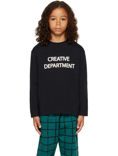 BEAU LOVES Kids Black 'Creative Department' Long Sleeve T-Shirt