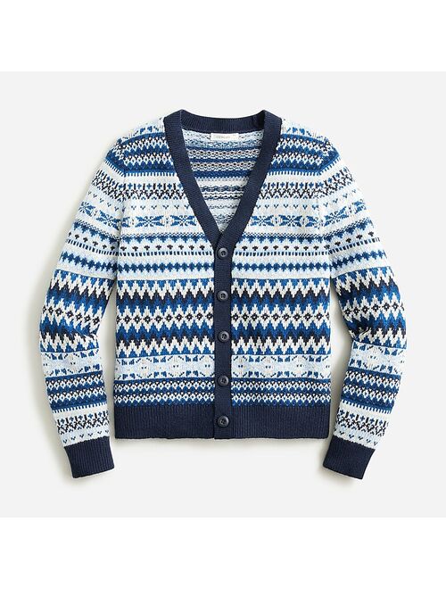 J.Crew Boys' Fair Isle cardigan sweater