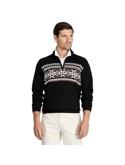 Fairisle Quarter-Zip Sweater