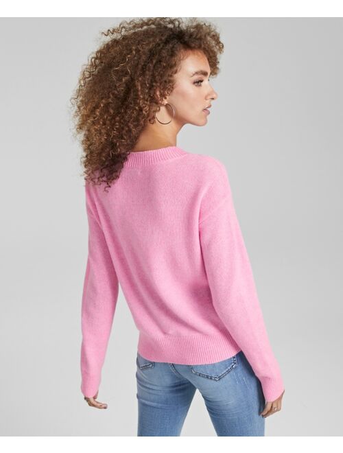 CHARTER CLUB Women's 100% Cashmere Heart Sweater, Created for Macy's