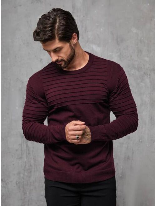 Shein Men Ribbed Knit Sweater