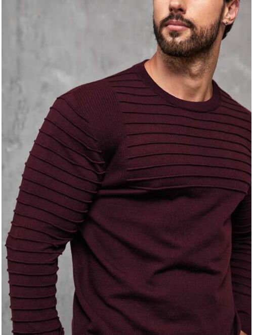 Shein Men Ribbed Knit Sweater