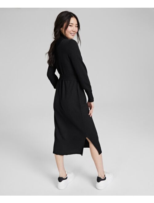 CHARTER CLUB Women's 100% Cashmere Sweater Dress, Created for Macy's