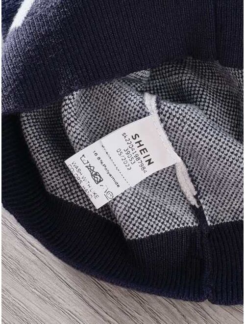 Shein Toddler Boys Argyle Pattern Vest Cardigan