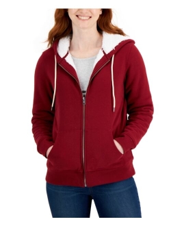 STYLE & CO Sherpa Lined Zip-Up Hoodie, Created for Macy's