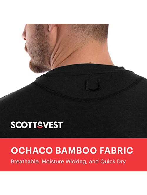 SCOTTeVEST Men's Bamboo T-Shirt | 3 Pockets | Anti-Pickpocket