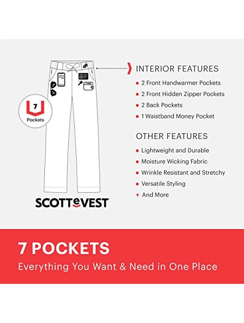 SCOTTeVEST Margaux Yogaux Pant - 7 Pockets