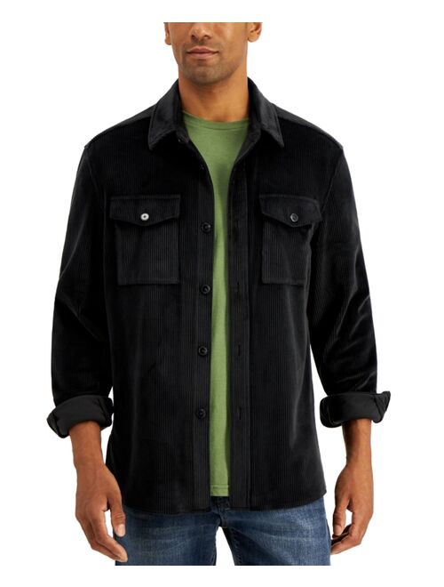 ALFANI Men's Regular-Fit Corduroy Shirt Jacket, Created for Macy's