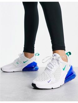 Air Max 270 Sneakers in white and blue