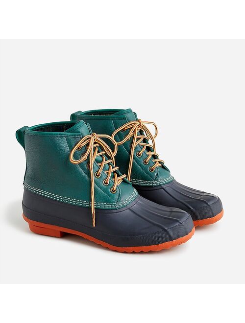 J.Crew Heritage duck boots in tumbled leather