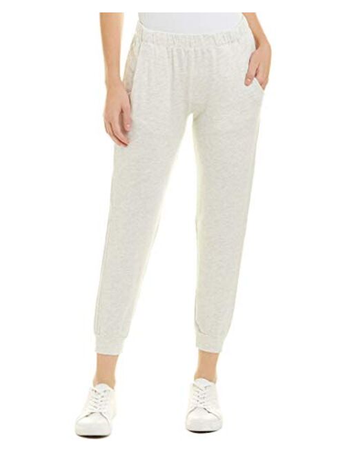Monrow Women's Sport Joggers, Casual Fit, Side Pockets, Elastic Waistband & Banded Ankles