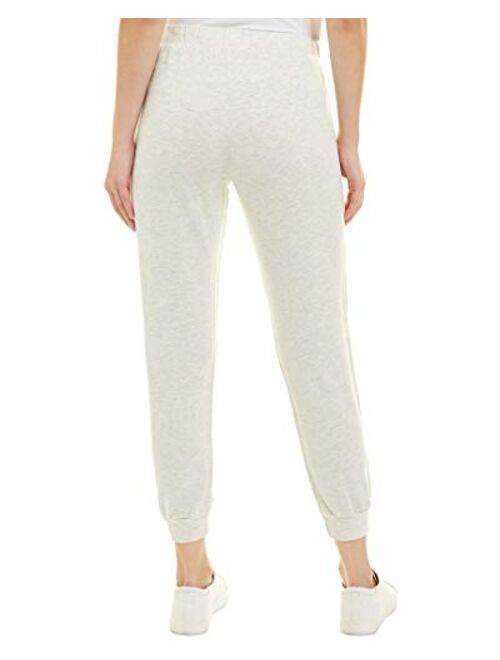 Monrow Women's Sport Joggers, Casual Fit, Side Pockets, Elastic Waistband & Banded Ankles