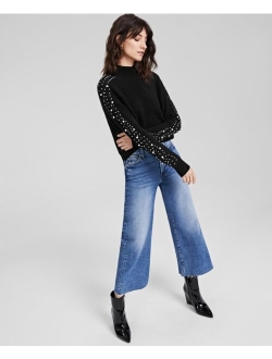 Women's 100% Cashmere Embellished Sweater, Created for Macy's