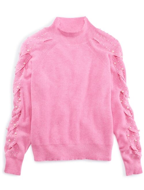 CHARTER CLUB Women's 100% Cashmere Embellished Sweater, Created for Macy's