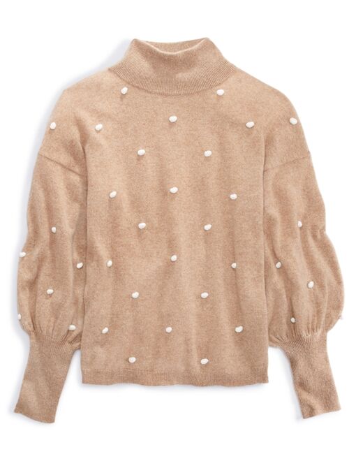 CHARTER CLUB Cashmere Blouson-Sleeve Pop Sweater, Created for Macy's