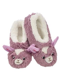 Snoozies Womens Slippers Animal Furry Foot Pals - Animal Slippers for Women