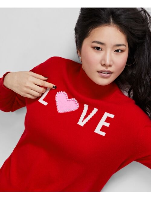 CHARTER CLUB Women's 100% Cashmere Love Sweater, Created for Macy's