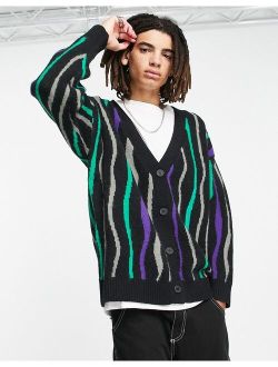 oversized animal cardigan