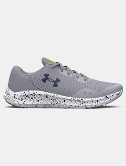 Boys' Grade School UA Charged Pursuit 3 Speckle Running Shoes