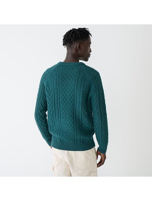 J.Crew Rugged merino wool cable-knit sweater
