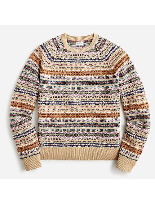 J.Crew Fair Isle sweater in wool blend