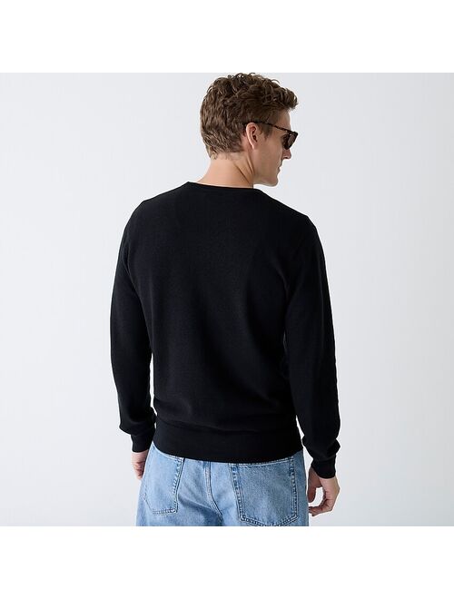 J.Crew Cotton pique-stitch crewneck sweater