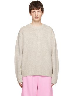 ACNE STUDIOS Taupe Pilled Sweater