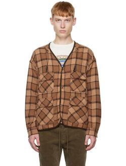 REMI RELIEF Brown Check Cardigan