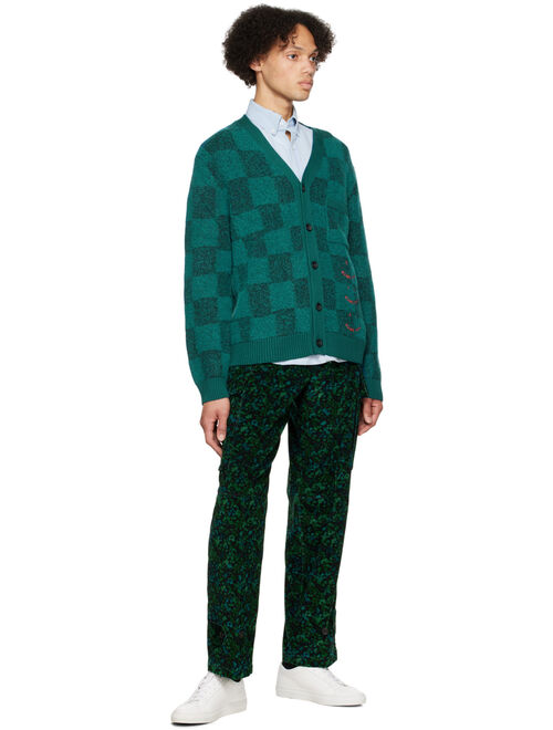PS BY PAUL SMITH Green Happy Cardigan