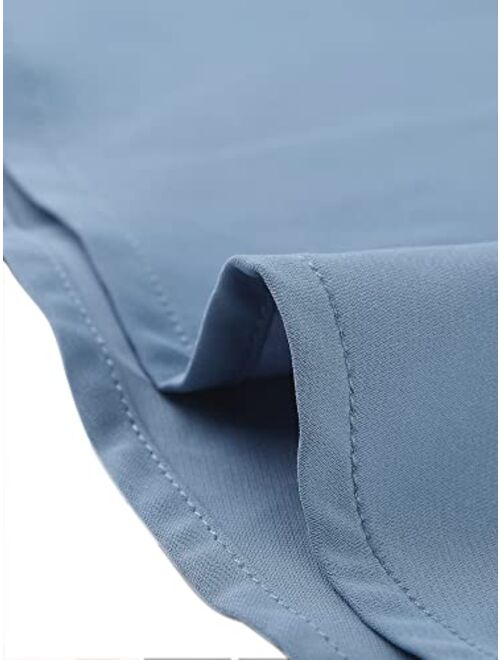 Allegra K Peter Pan Collar for Women's Sweet Ruffle Long Sleeves Button Up Shirt