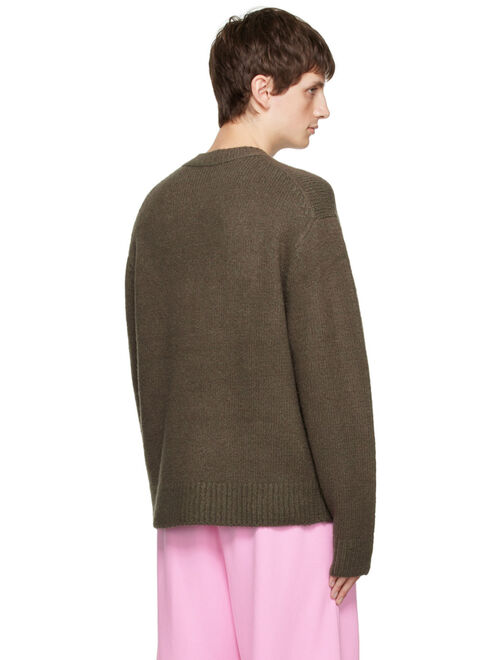 ACNE STUDIOS Khaki Pilled Sweater