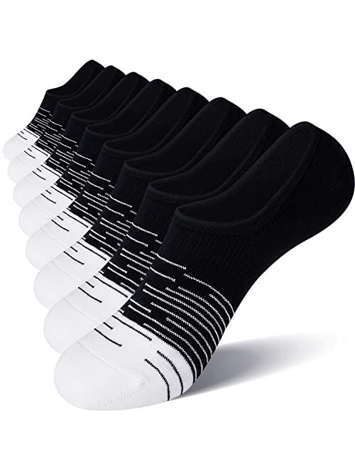 Fitrell 8 Pack Women's No Show Socks Size 6-9/9-11