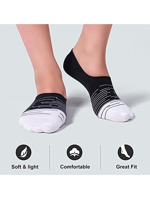 Fitrell 8 Pack Women's No Show Socks Size 6-9/9-11