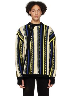 ADER ERROR Blue & Yellow Frema Sweater