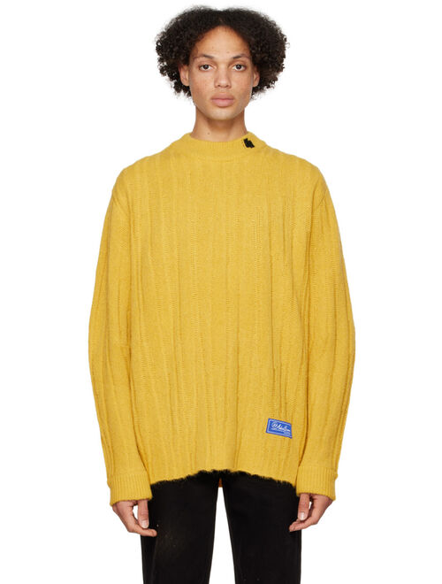 ADER ERROR Yellow Fluic Sweater