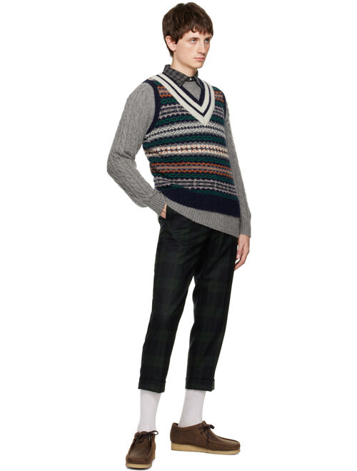 BEAMS PLUS Gray 5G Sweater