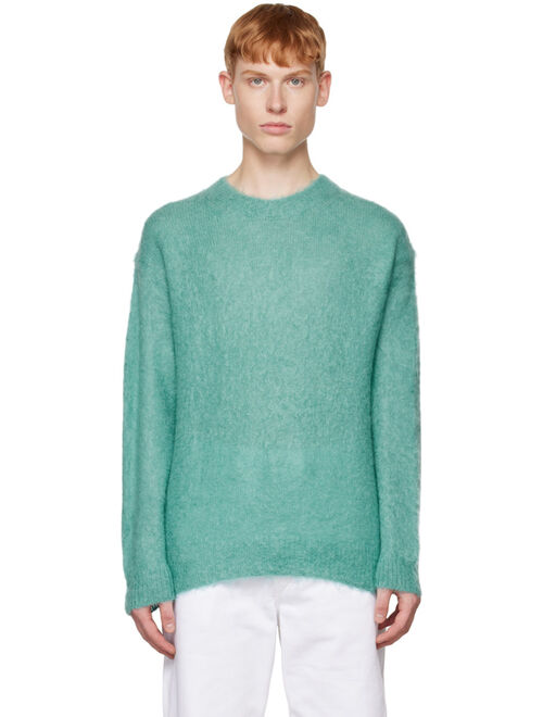 AURALEE Blue Brushed Sweater