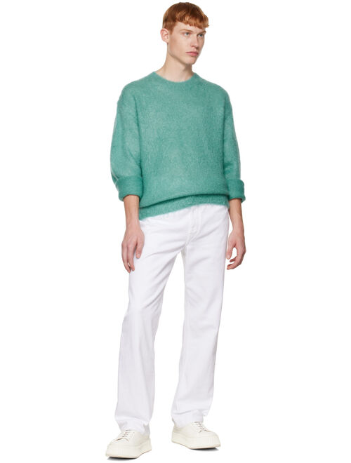 AURALEE Blue Brushed Sweater