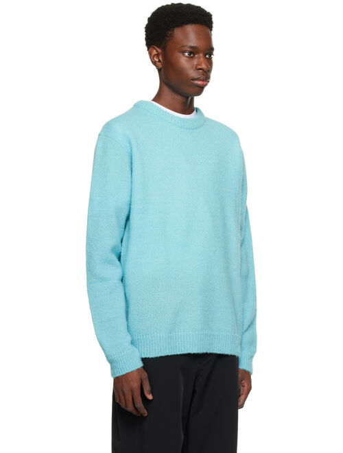 SOLID HOMME Blue Crewneck Sweater