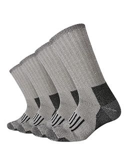 Enerwear 4P Pack Men's Merino Wool Cushion Trail Crew Socks