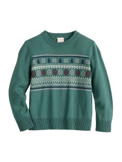Boys 4-8 Jumping Beans Snowflakes & Trees Knit Sweater